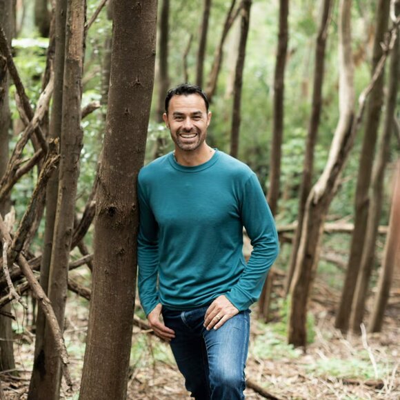 Nui Organics Men's Mahia Crew Deep Sea (Size S) - Picture 2 of 8